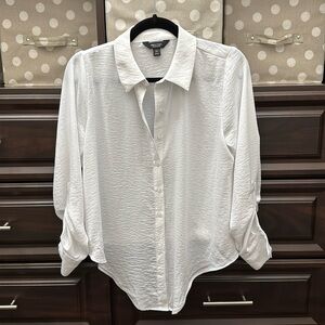 Vera wang white blouse